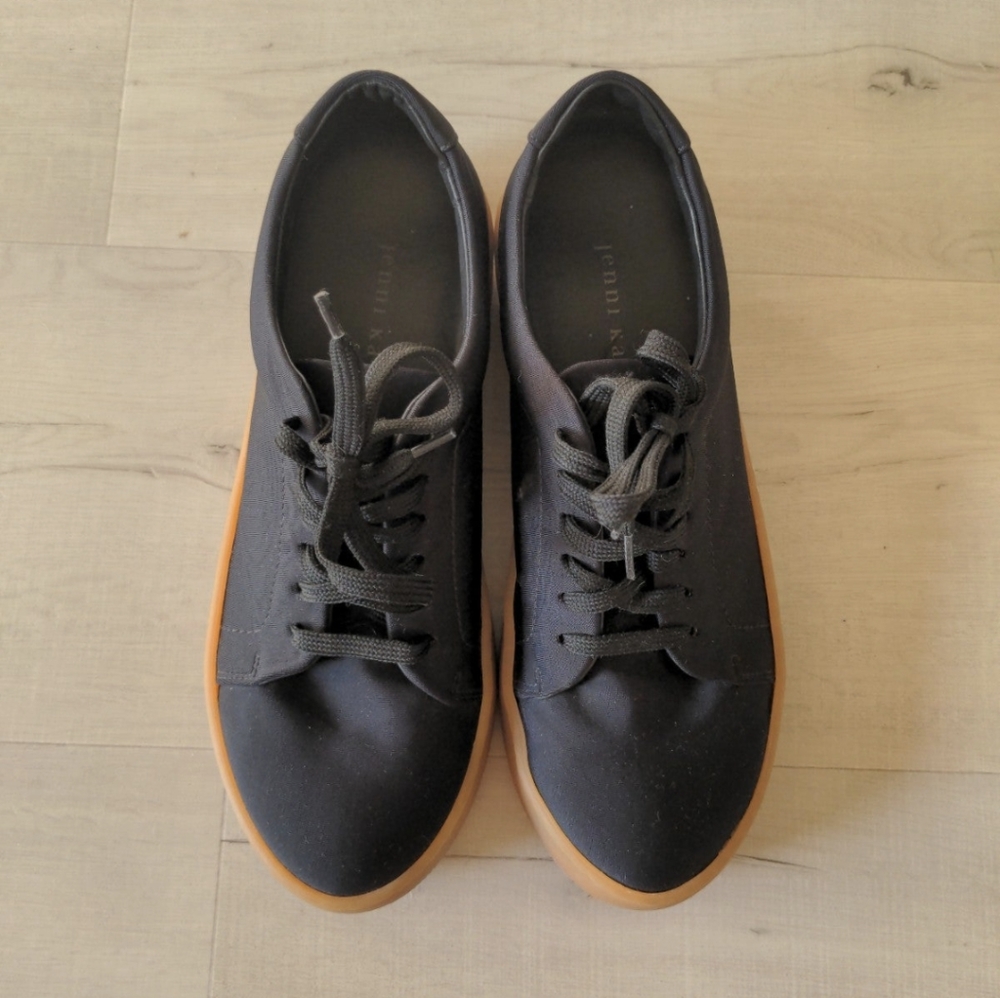Jenni Kayne Skater Sneaker Size 37 Black Neoprene